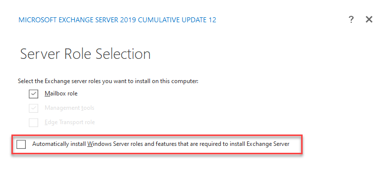 Exchange Server: Aktualisierte Voraussetzungen für die Installation