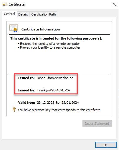 Zertifikat auf Windows Rechnern via Win-ACME anfordern