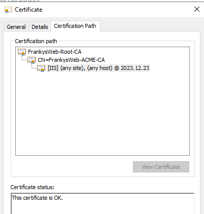 Zertifikat auf Windows Rechnern via Win-ACME anfordern