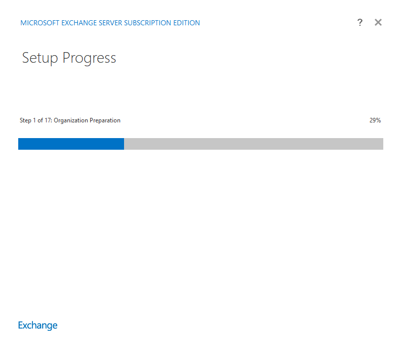 Exchange SE Setup